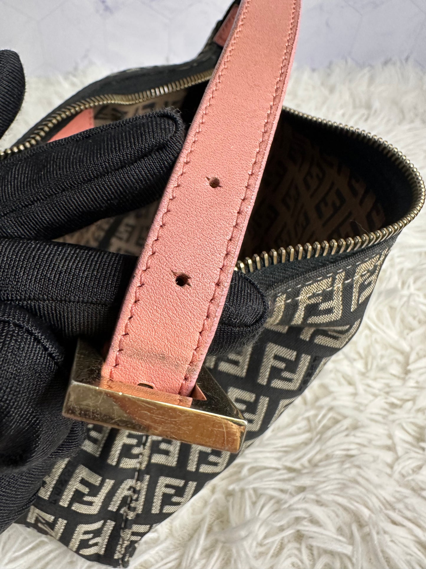 Fendi Vintage Zucca Shoulder Bag