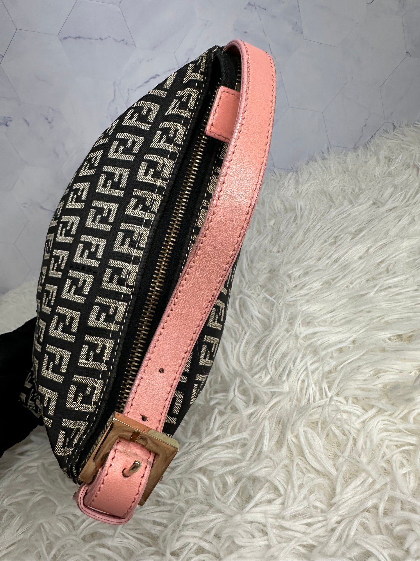 Fendi Vintage Zucca Shoulder Bag