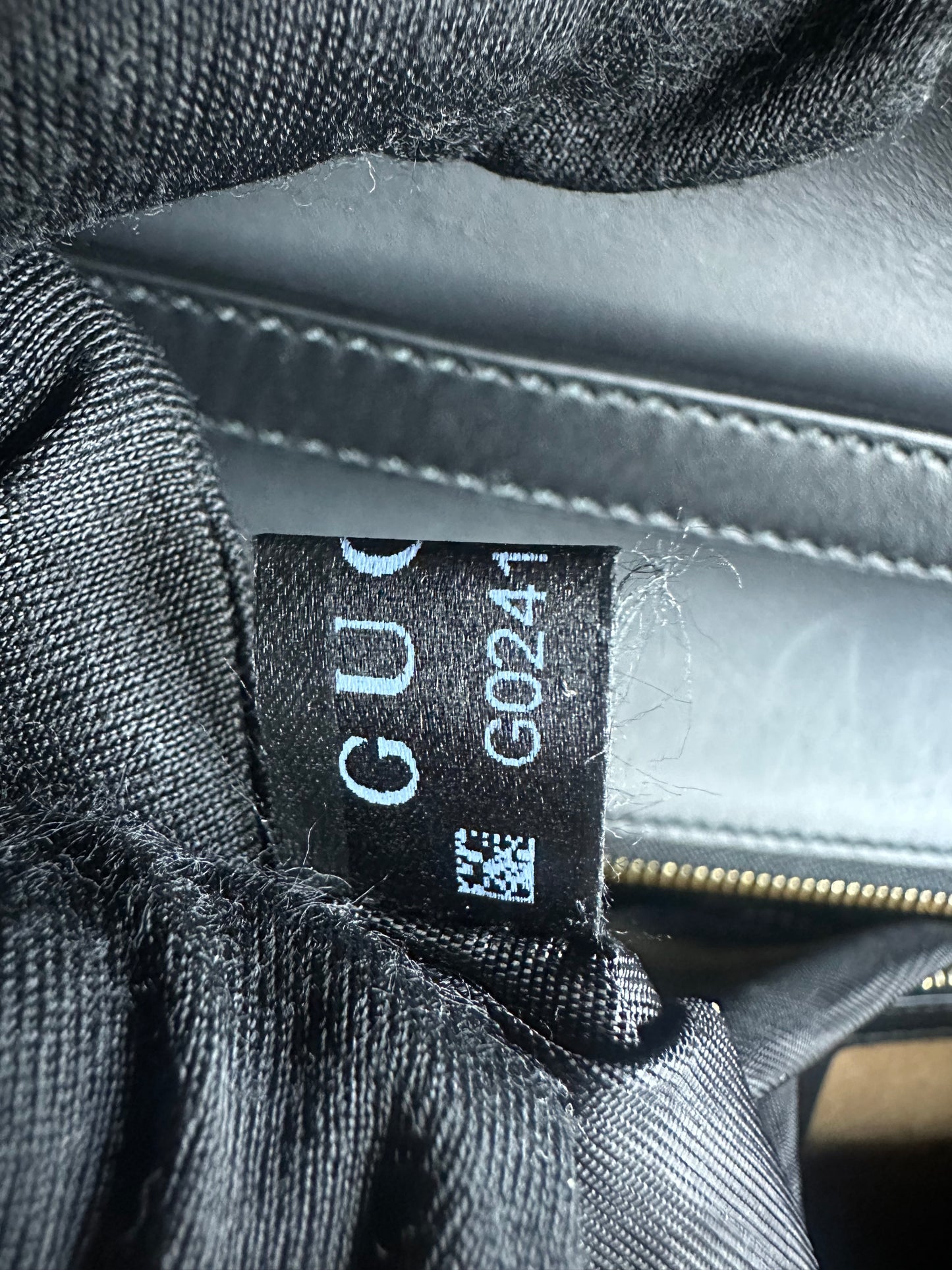 Gucci Sylvie Top Handle Black Leather