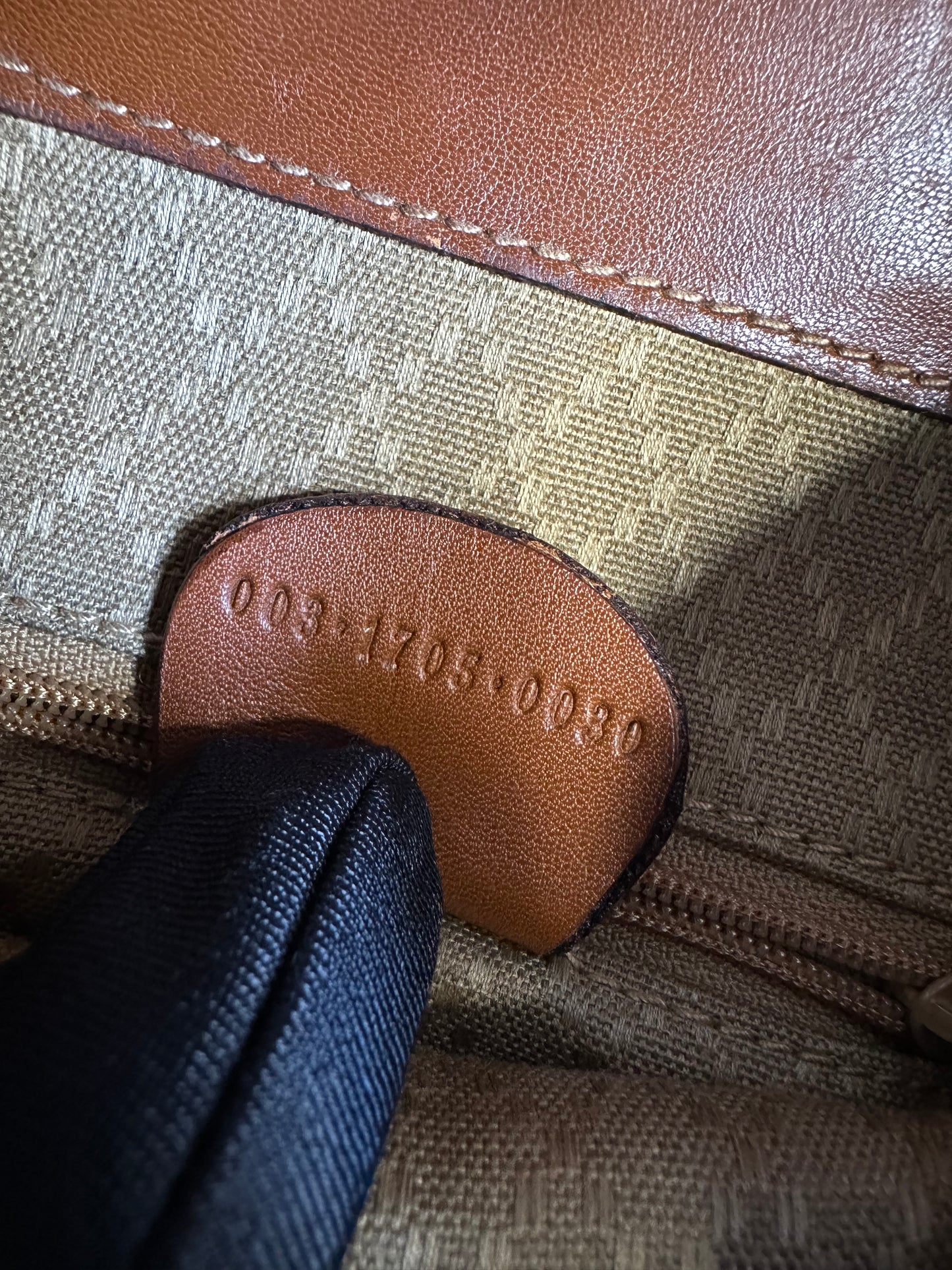 Gucci Vintage Bamboo Leather Drawstring Mini Backpack