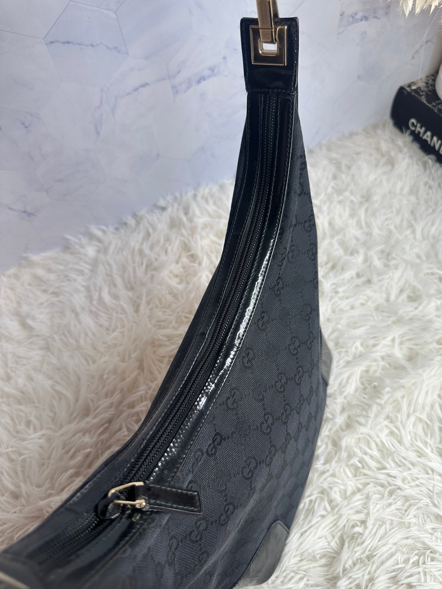Gucci Vintage GG Monogram Shoulder Bag