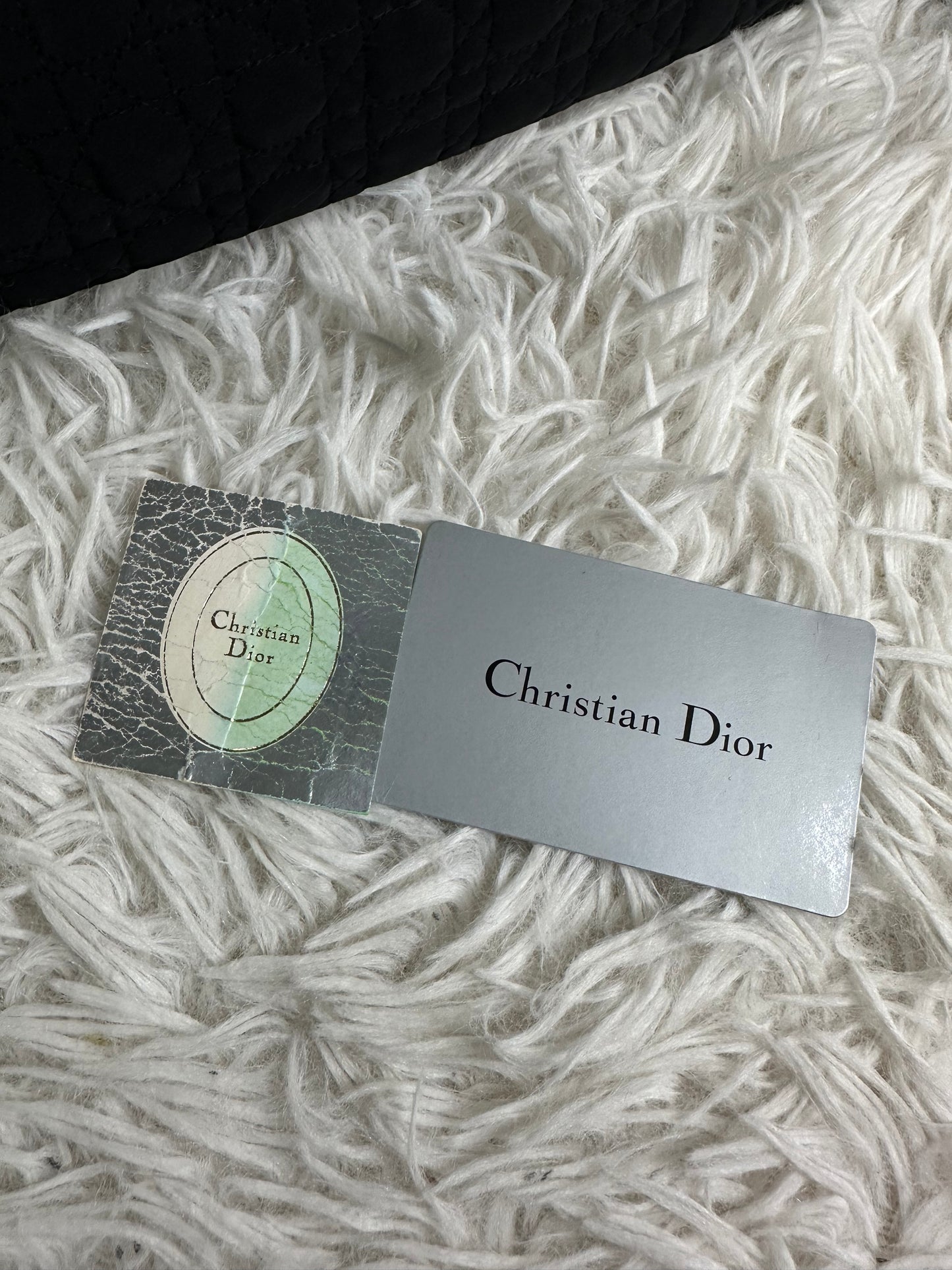 Lady Dior Cannage Quilted Canvas Bag Medium