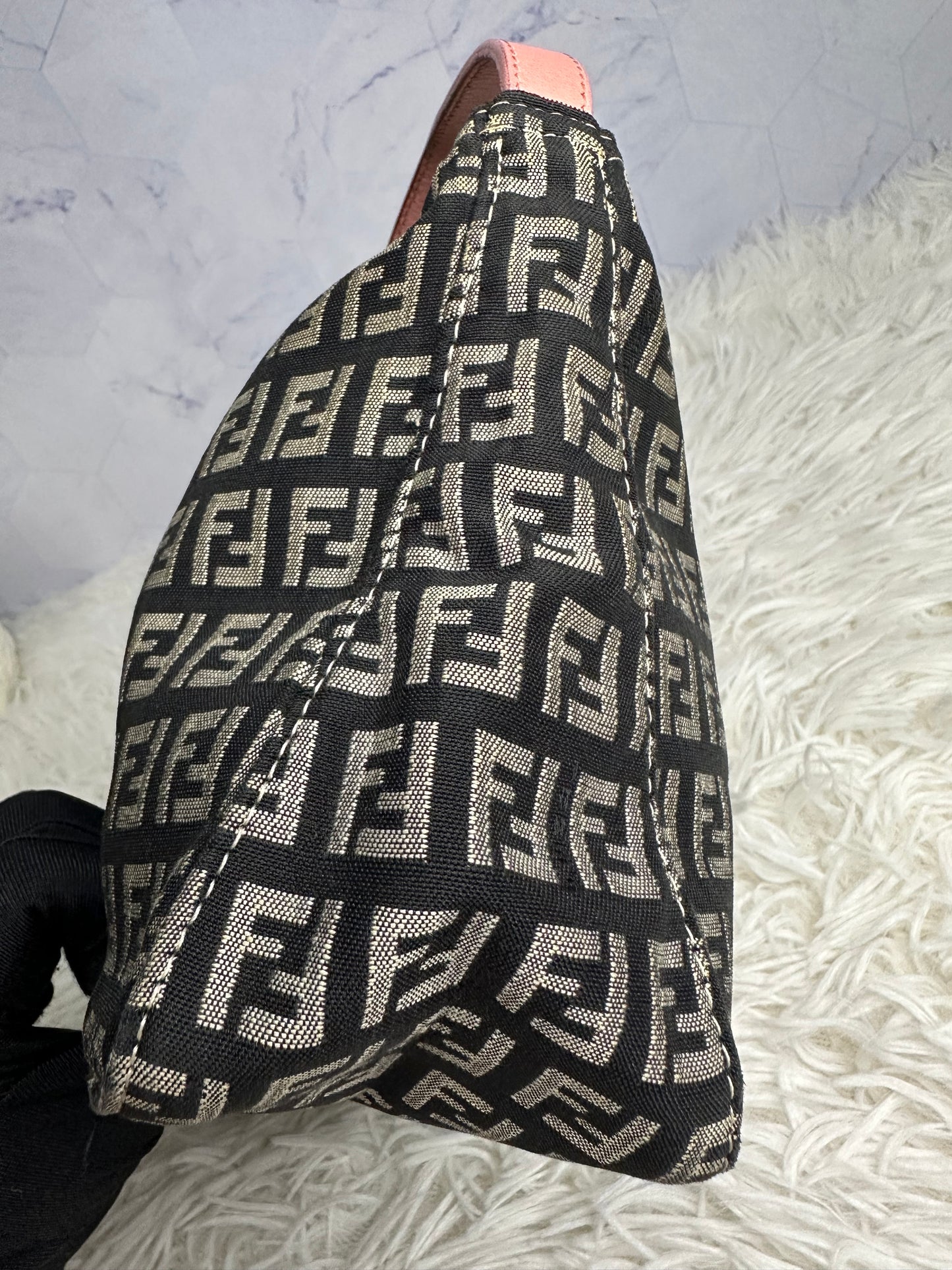 Fendi Vintage Zucca Shoulder Bag