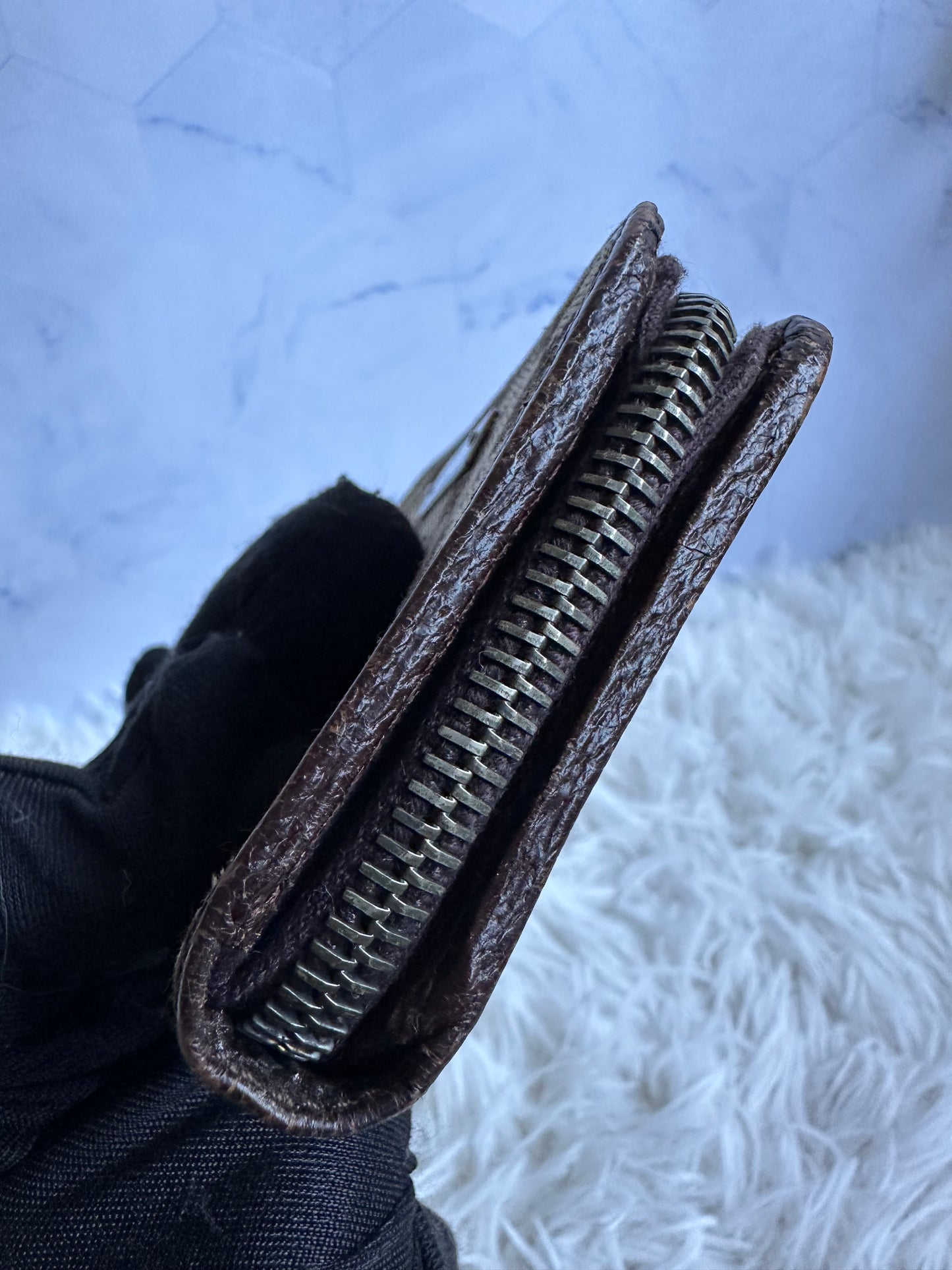 Gucci Canvas Zip Coin and Card pouch