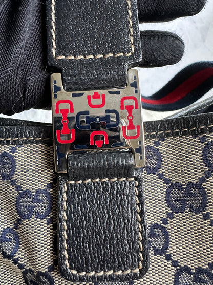 Gucci Vintage GG Canvas Web Tote
