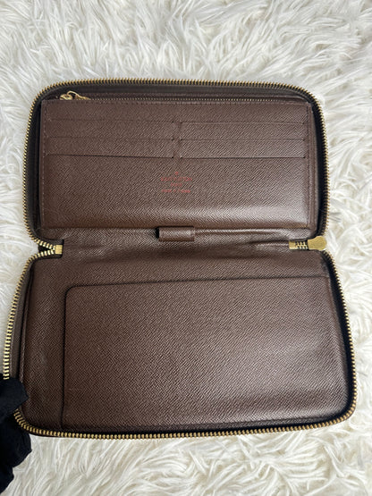Louis Vuitton Damier Ebene Zippy Organiser
