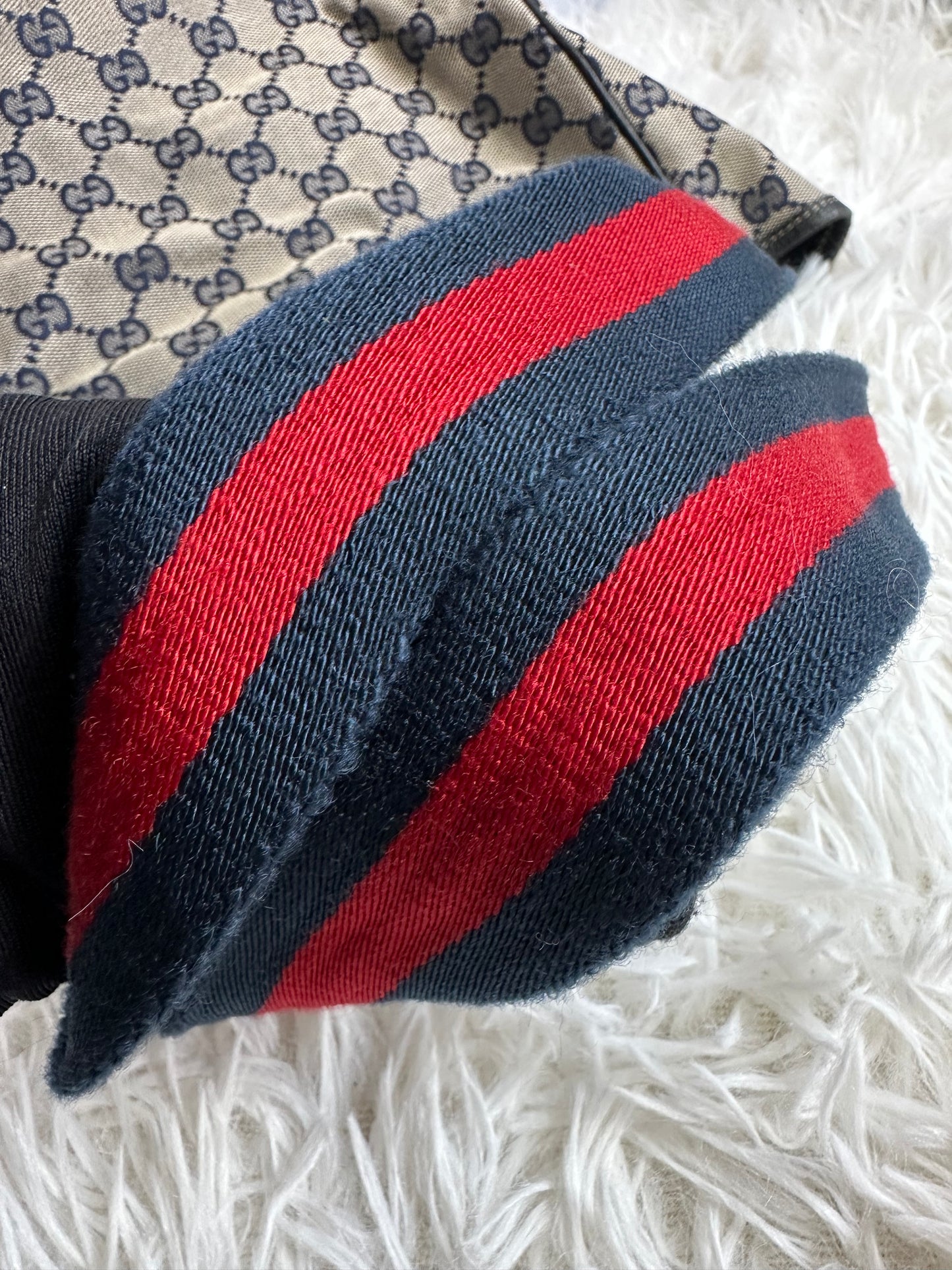 Gucci Vintage GG Canvas Web Tote