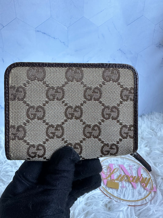 Gucci Canvas Zip Coin and Card pouch