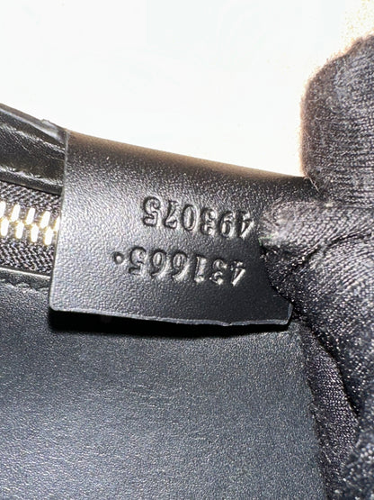 Gucci Sylvie Top Handle Black Leather