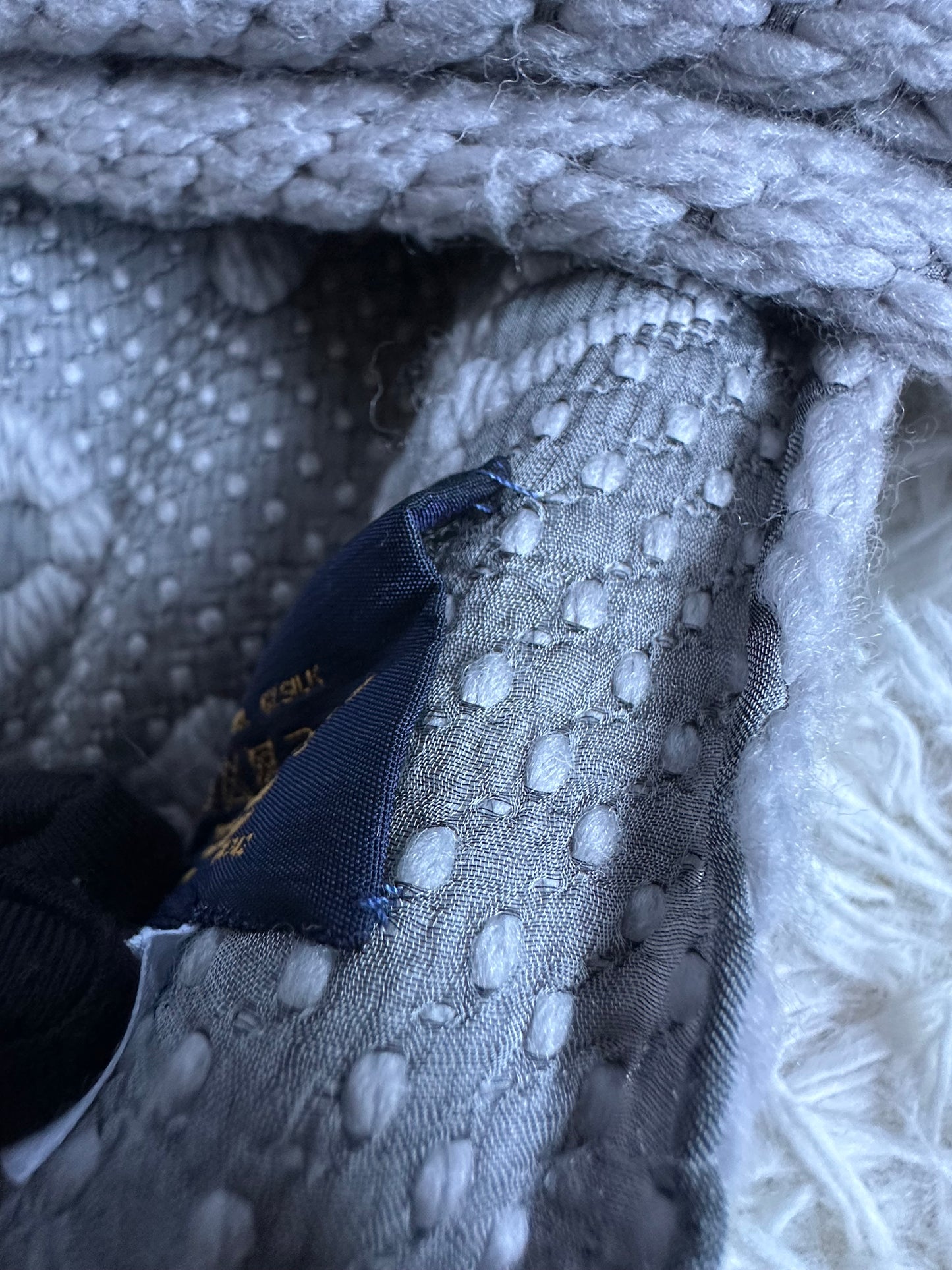 Louis Vuitton Logomania Wool Scarf - Light Grey