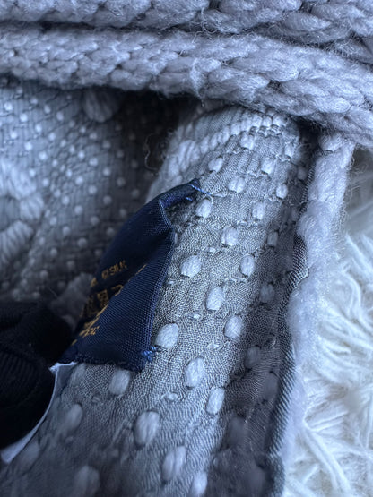 Louis Vuitton Logomania Wool Scarf - Light Grey