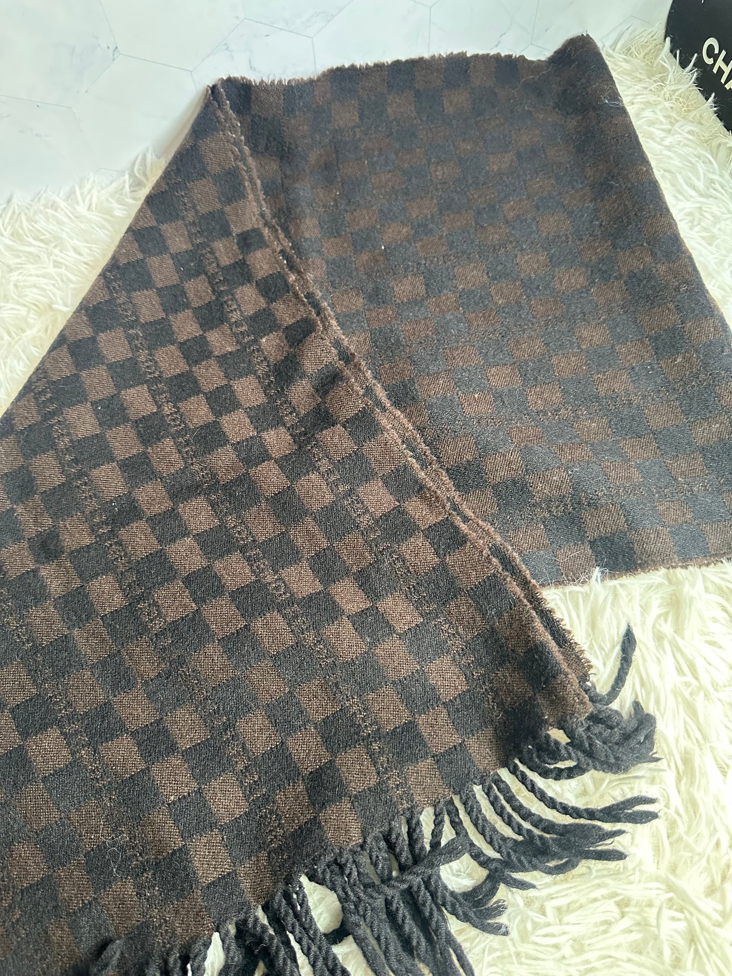 Fendi Logo Wool Scarf