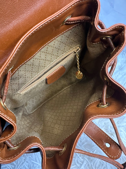 Gucci Vintage Bamboo Leather Drawstring Mini Backpack