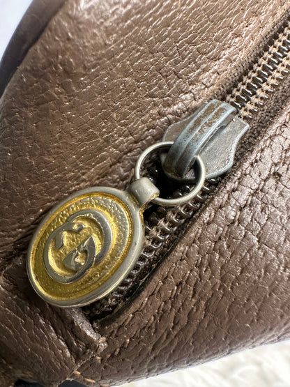 Gucci Vintage Canvas Crossbody Bag