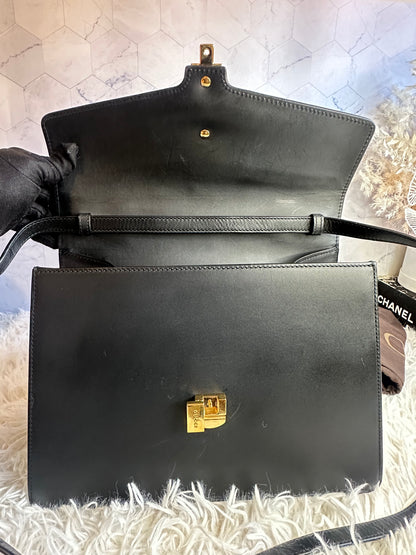 Gucci Sylvie Top Handle Black Leather