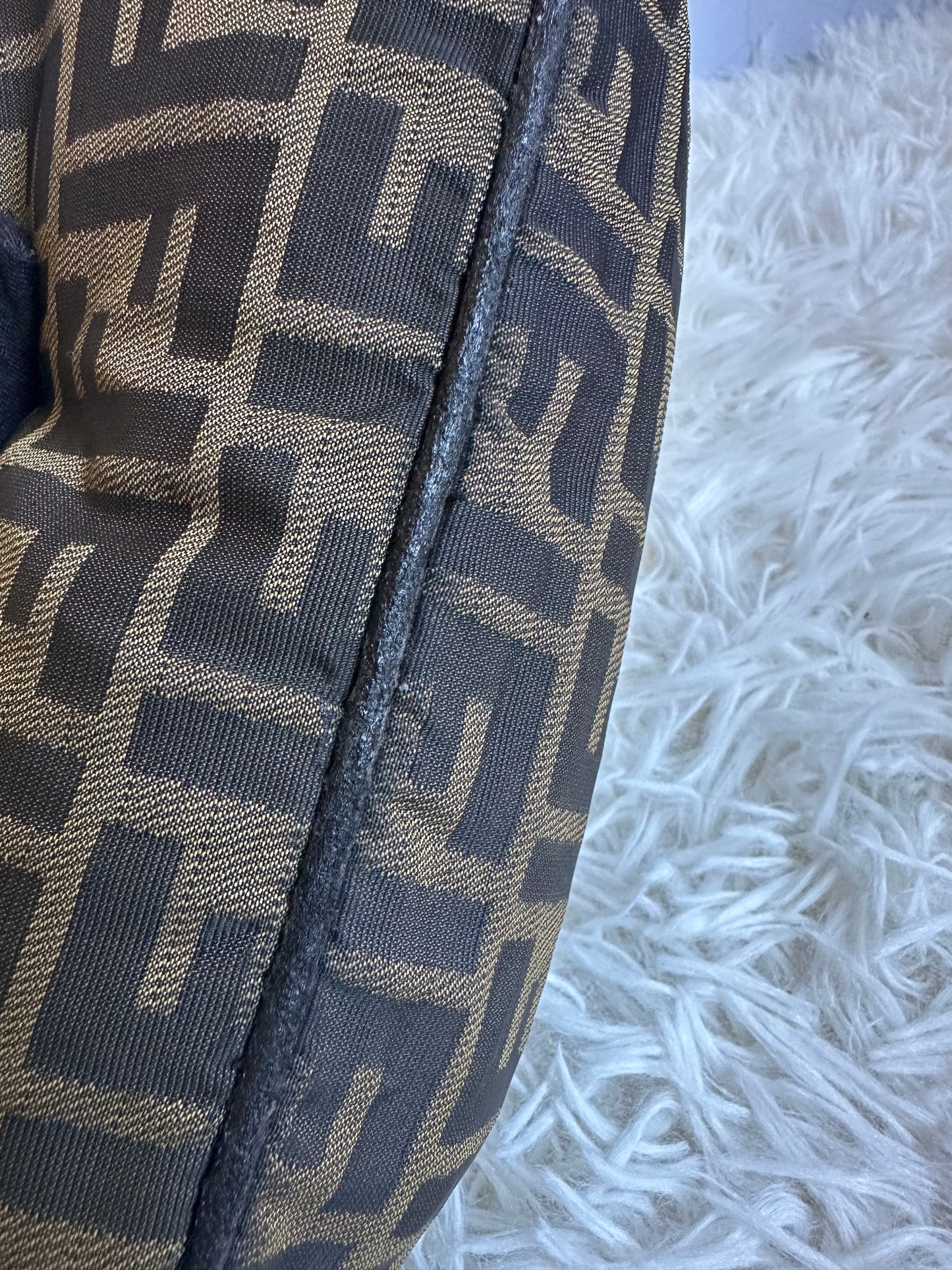 Fendi Zucca Vintage Baguette Shoulder Bag