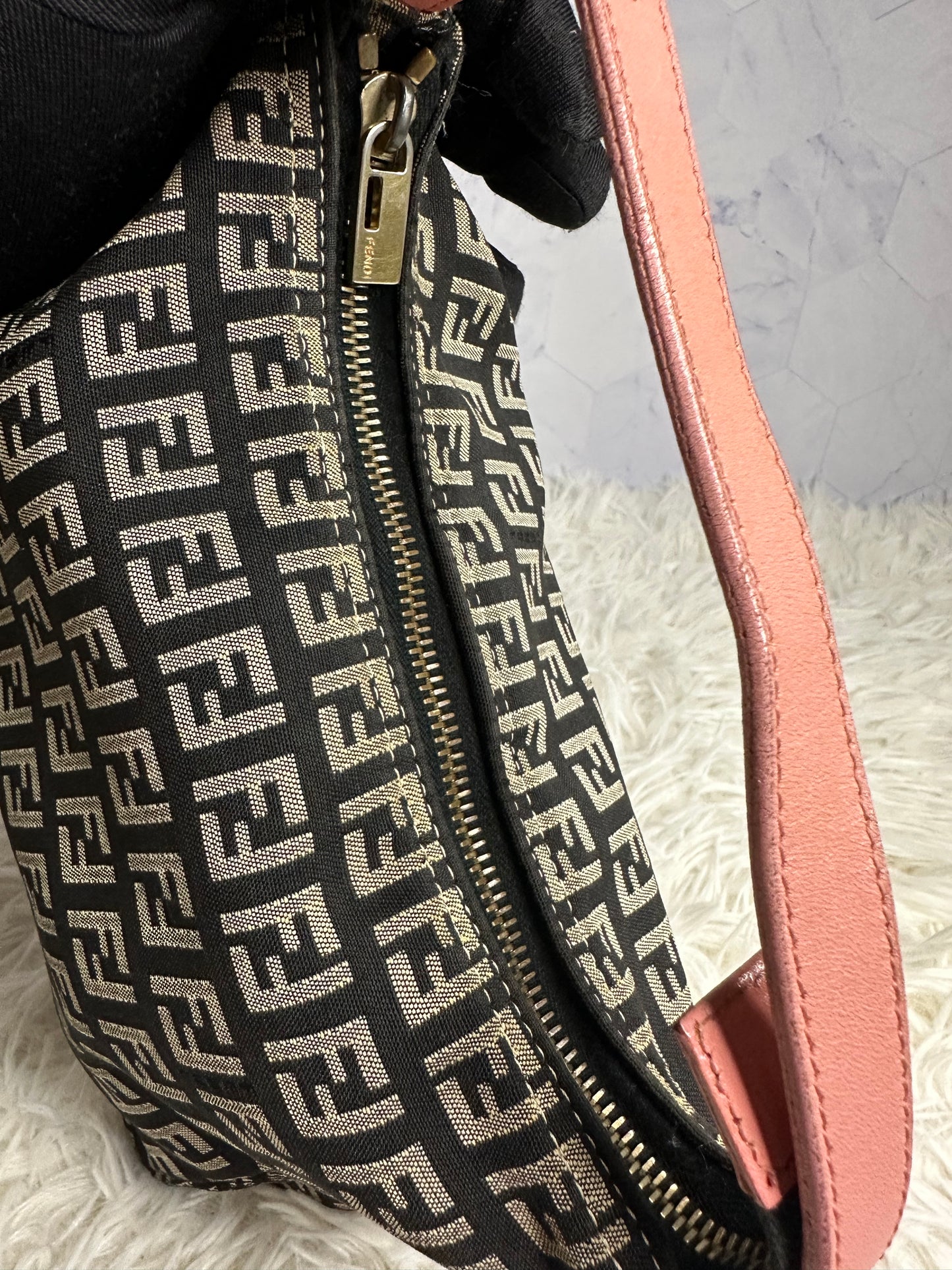Fendi Vintage Zucca Shoulder Bag