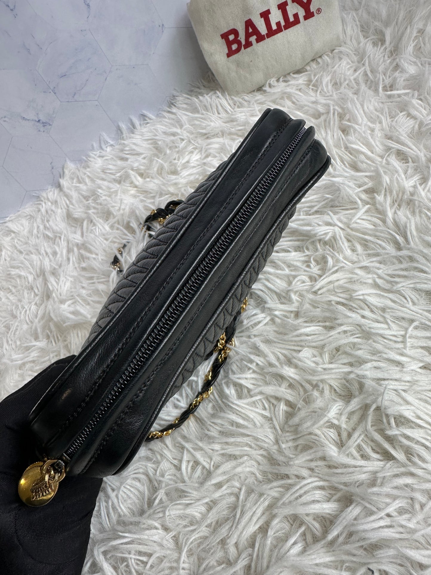 Bally Vintage Leather Crossbody Bag