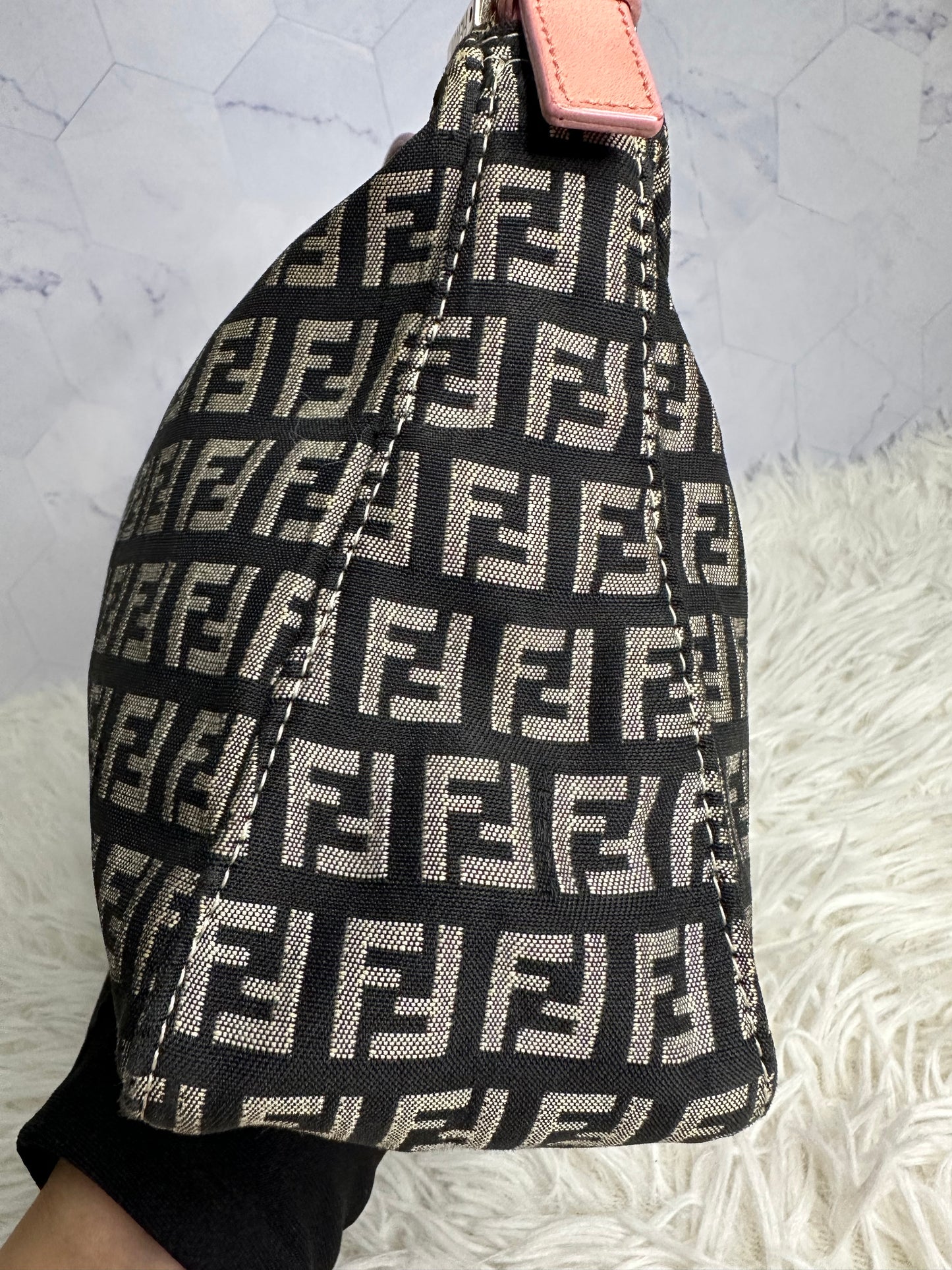Fendi Vintage Zucca Shoulder Bag