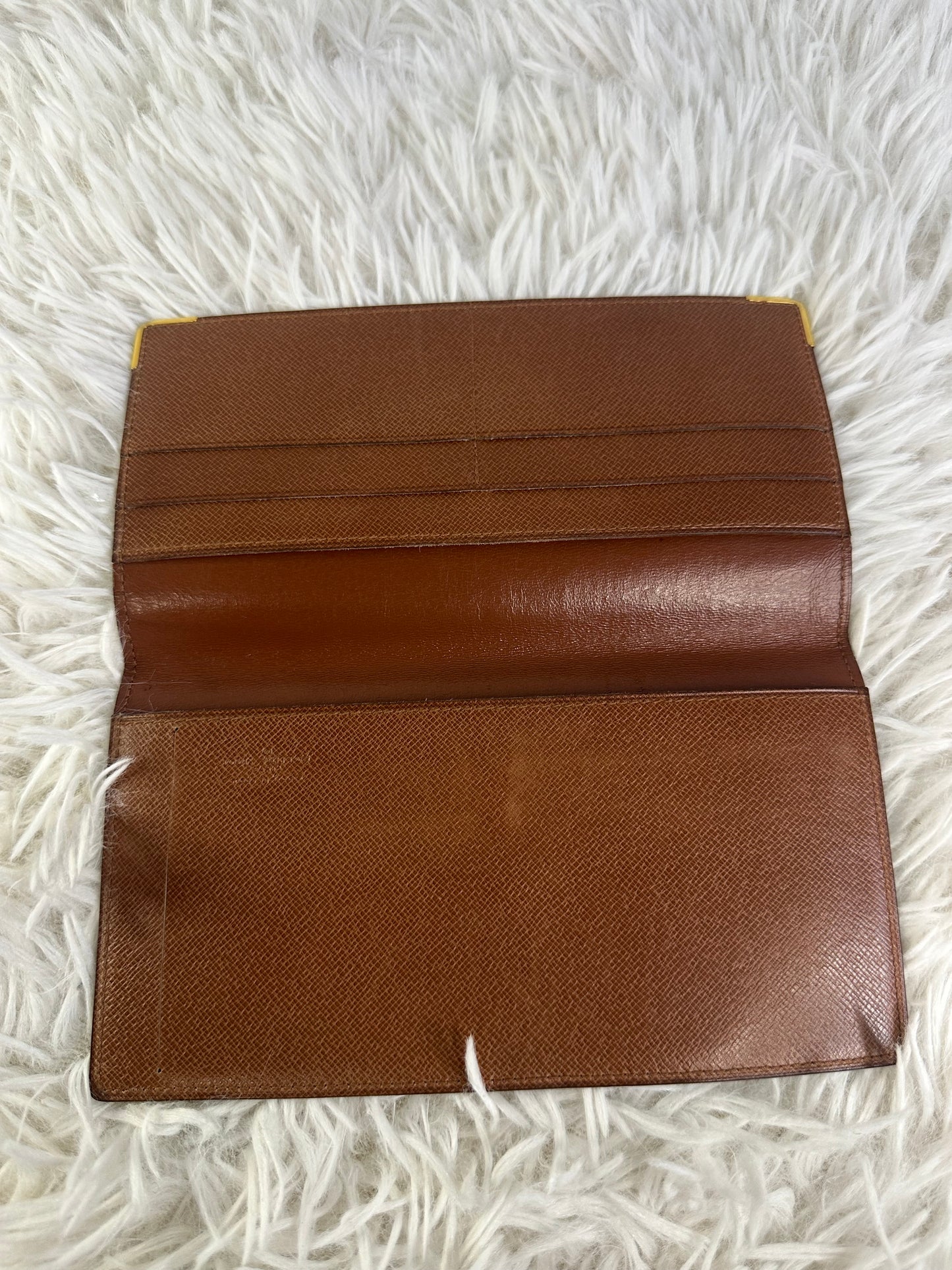 Louis Vuitton Vintage Monogram Checkbook Holder/Wallet