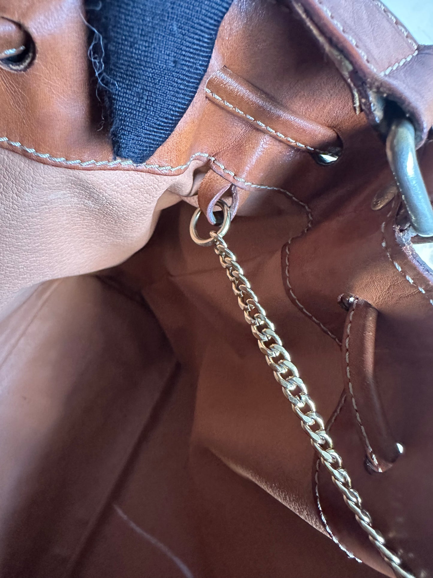 Celine Vintage Macadam Bucket Bag with pouch