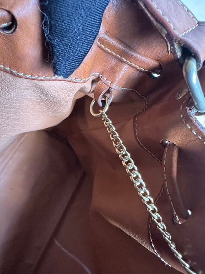 Celine Vintage Macadam Bucket Bag with pouch