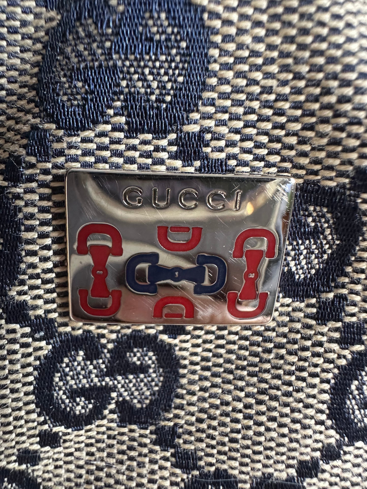 Gucci Vintage GG Canvas Web Tote