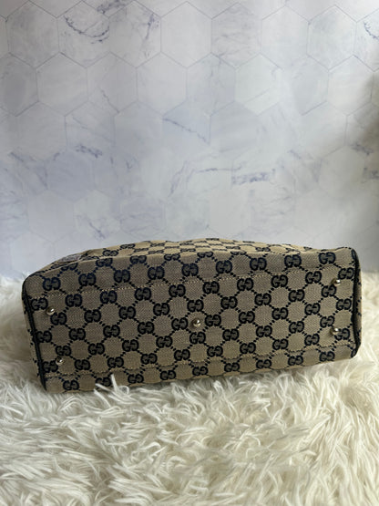 Gucci Vintage GG Canvas Web Tote