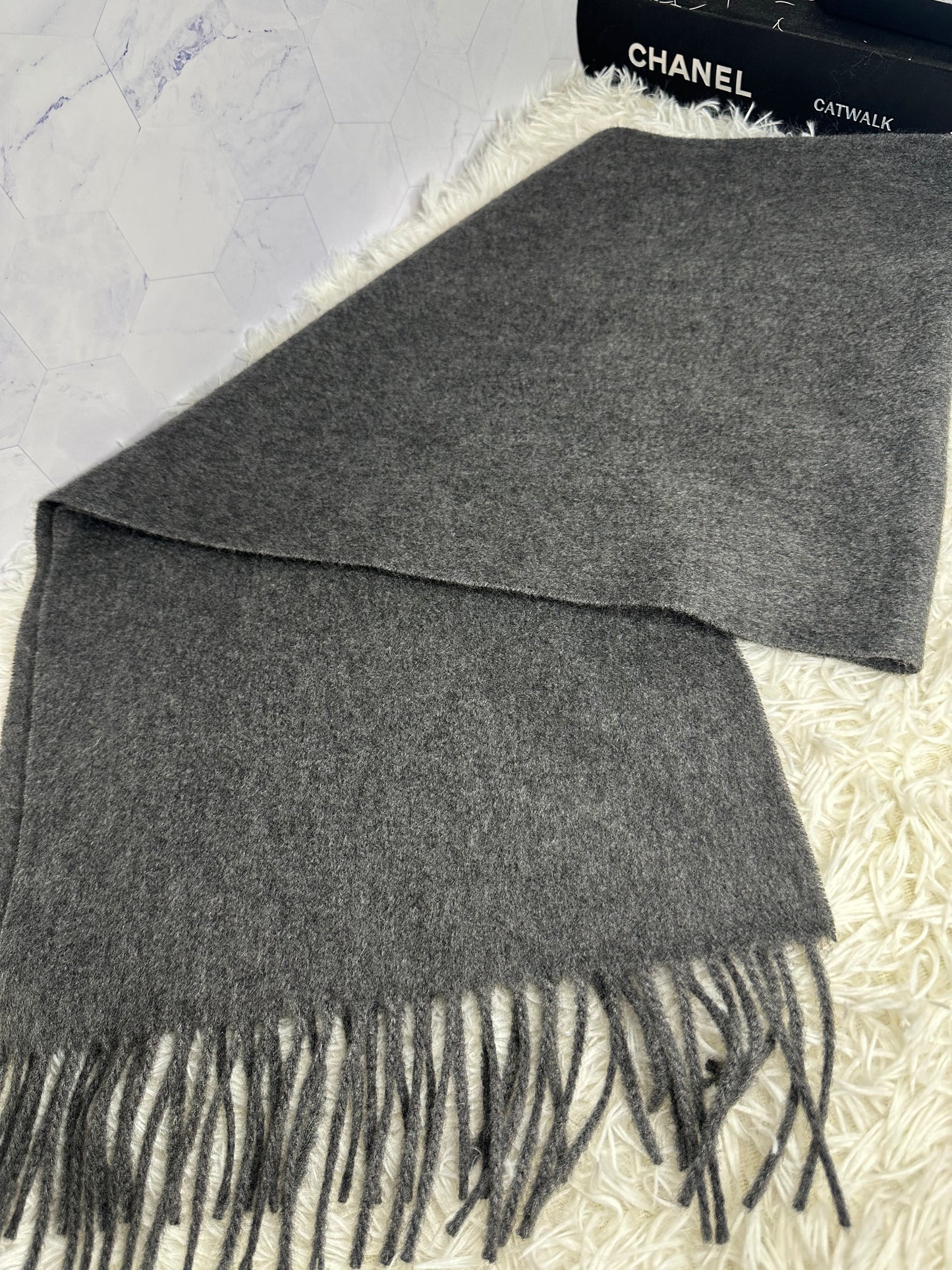 Louis Vuitton Logo Cashmere Scarf