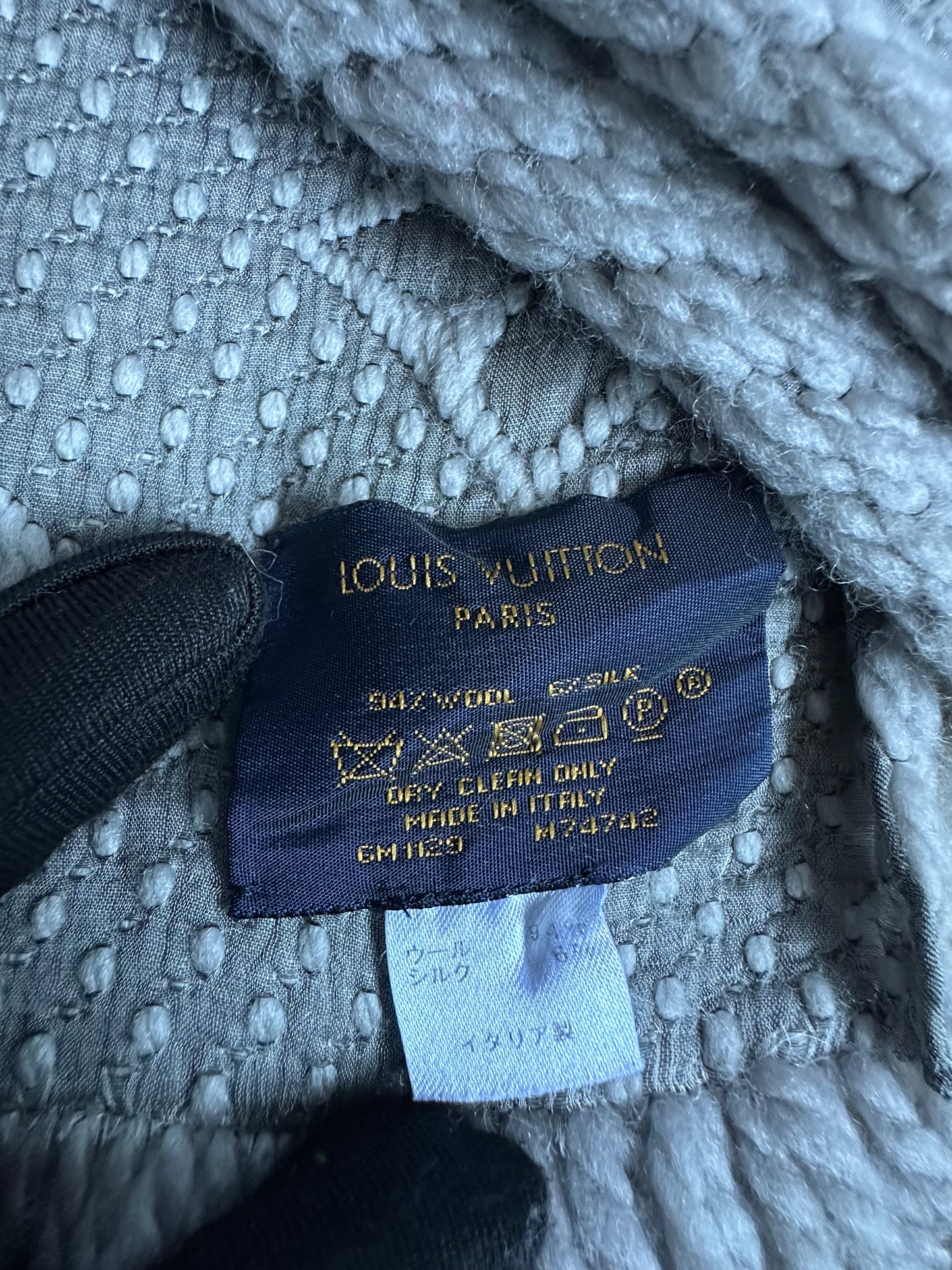 Louis Vuitton Logomania Wool Scarf - Light Grey