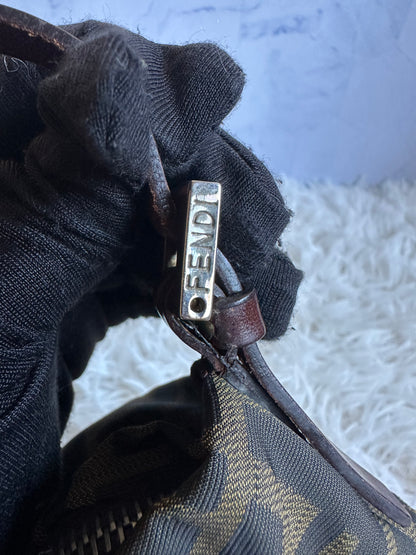Fendi Zucca Vintage Baguette Shoulder Bag