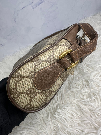 Gucci Vintage Canvas Crossbody Bag
