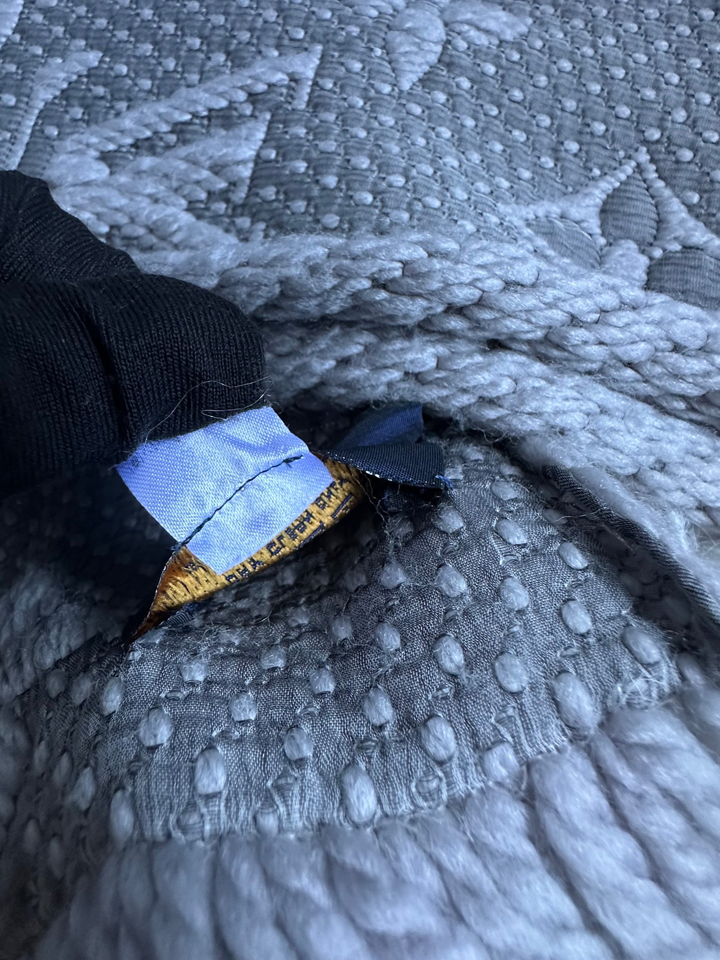 Louis Vuitton Logomania Wool Scarf - Light Grey