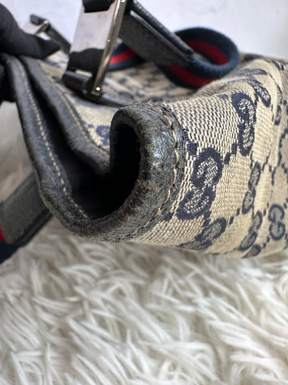 Gucci Vintage GG Canvas Web Tote