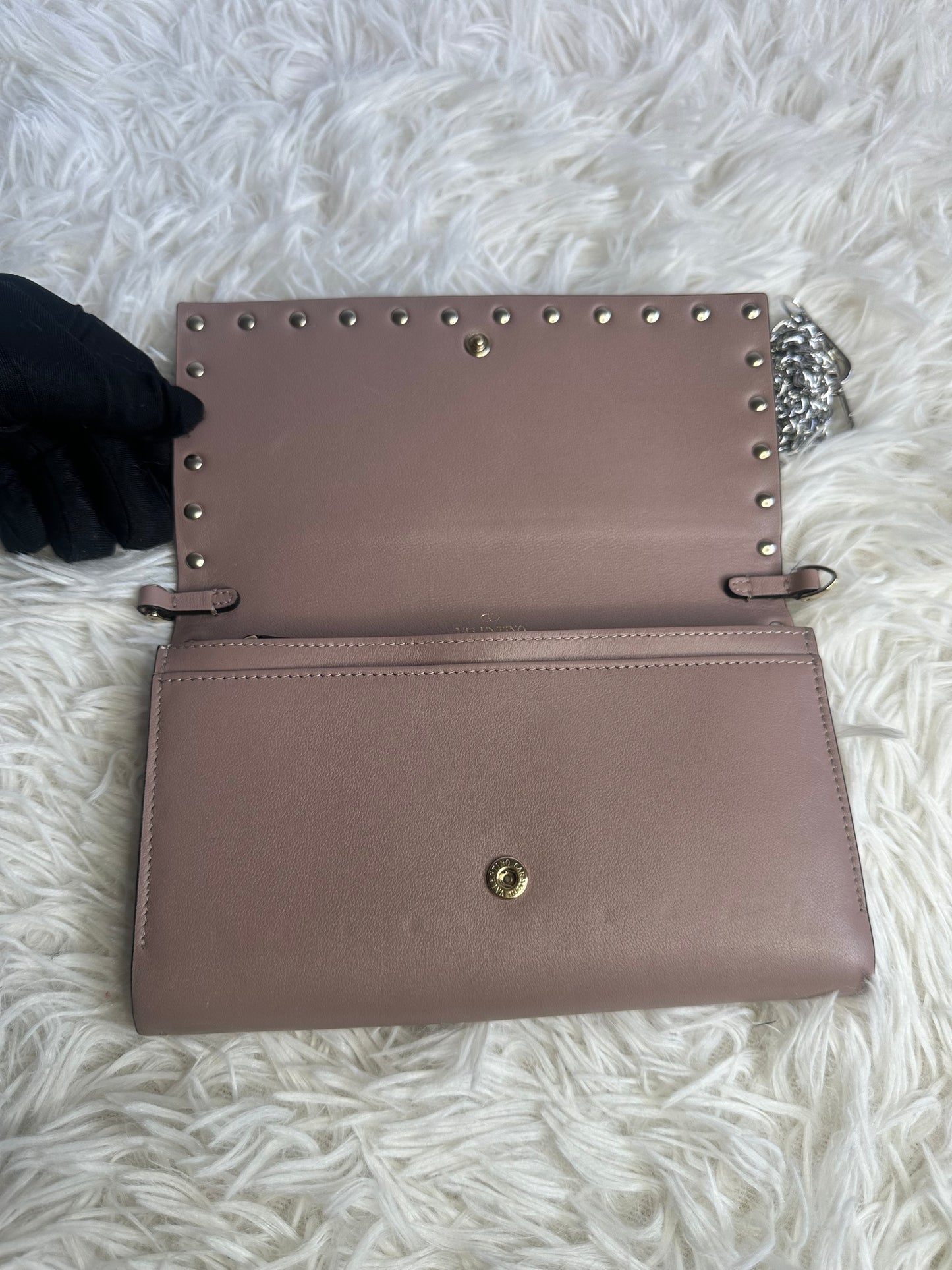 Valentino Garavani Rockstud Chain Wallet