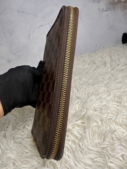 Louis Vuitton Damier Ebene Zippy Organiser