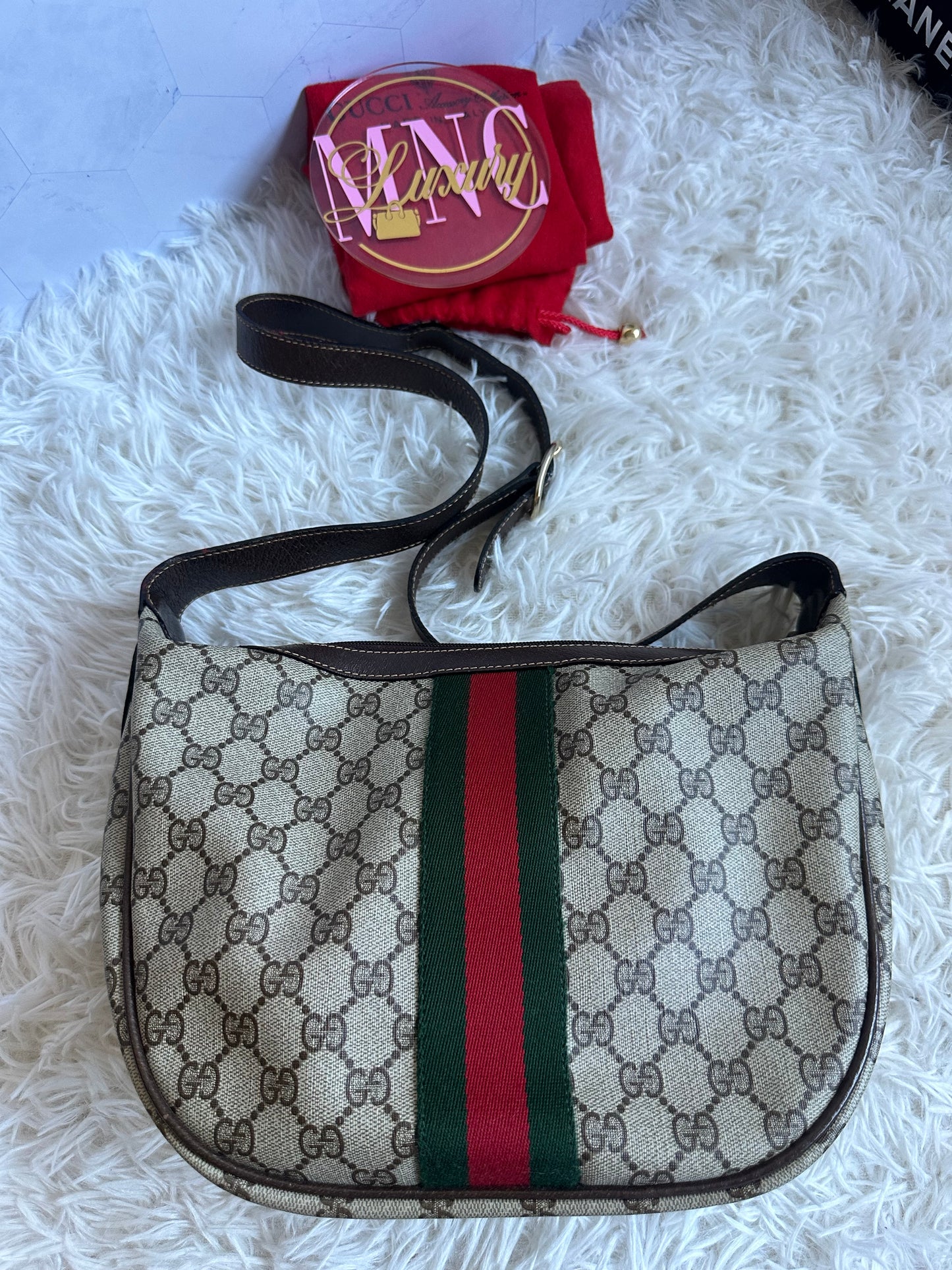 Gucci Vintage Ophidia Half Moon