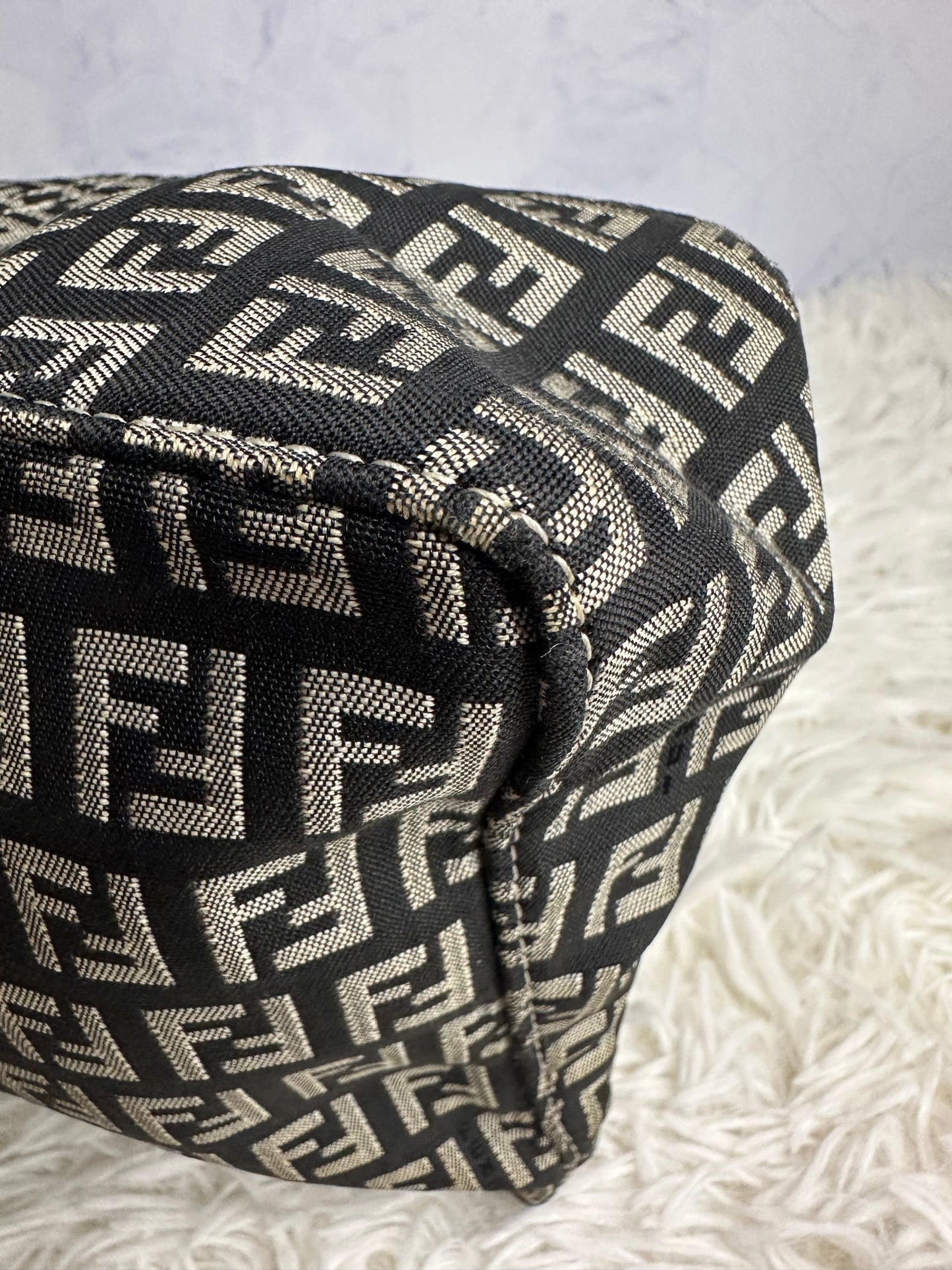 Fendi Vintage Zucca Shoulder Bag