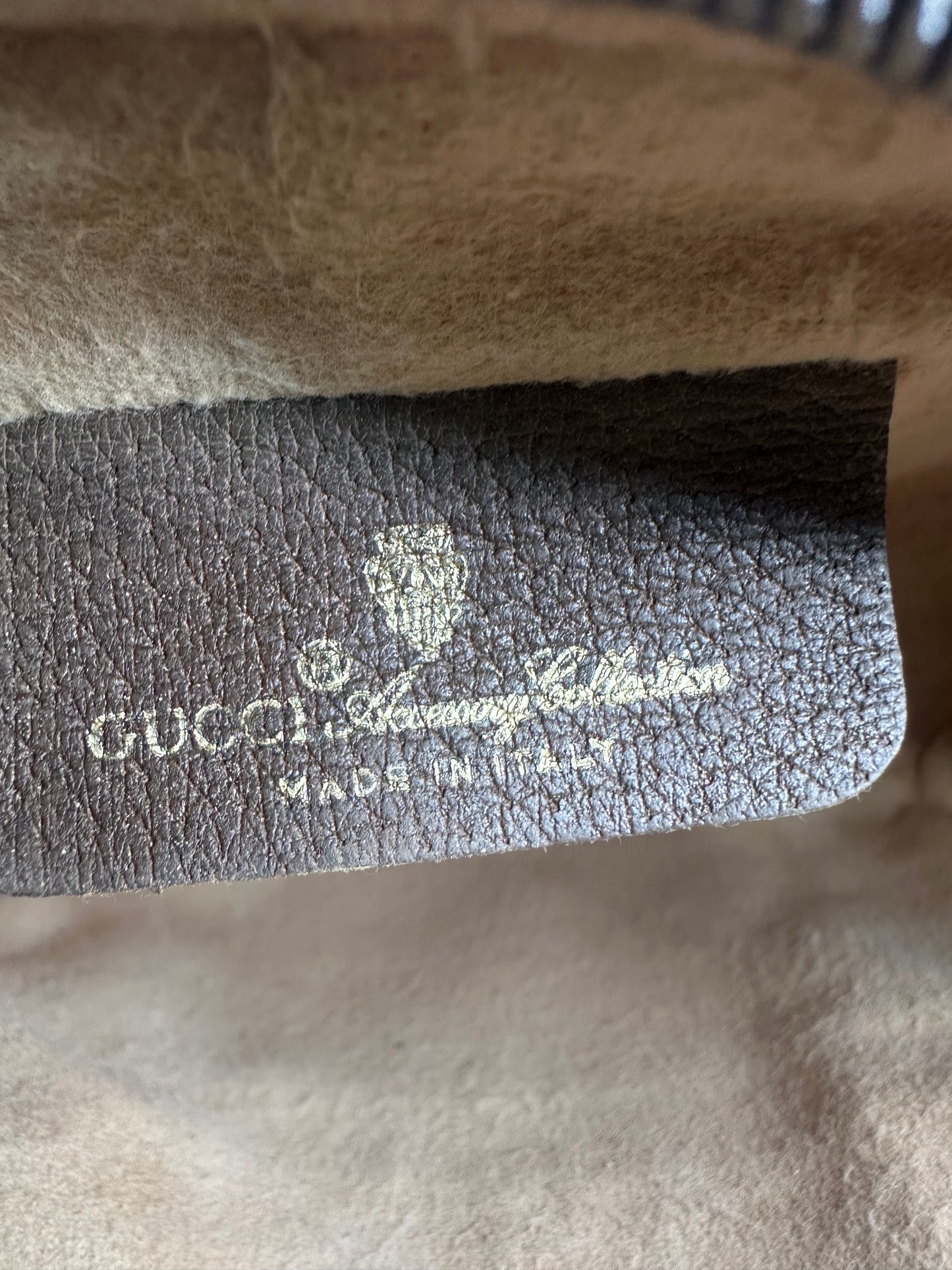 Gucci Vintage Canvas Crossbody Bag