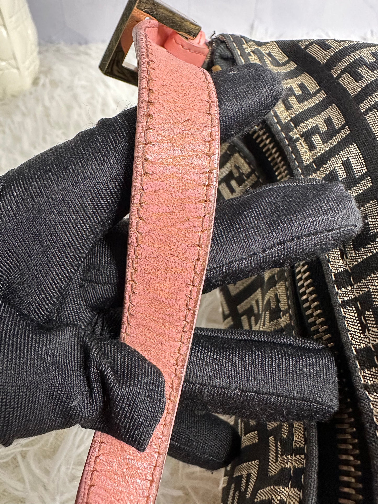 Fendi Vintage Zucca Shoulder Bag