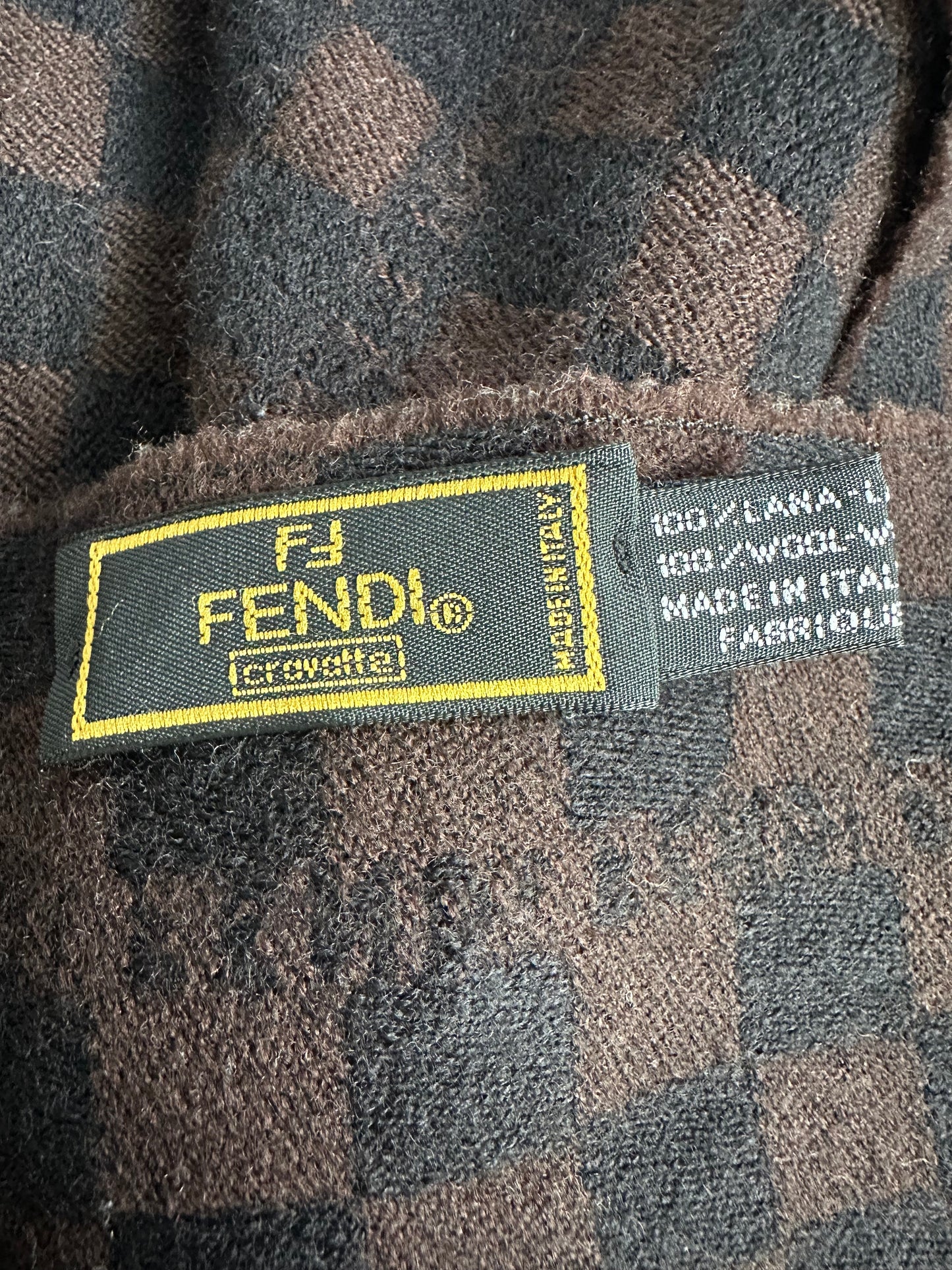 Fendi Logo Wool Scarf