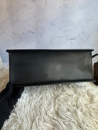 Gucci Sylvie Top Handle Black Leather