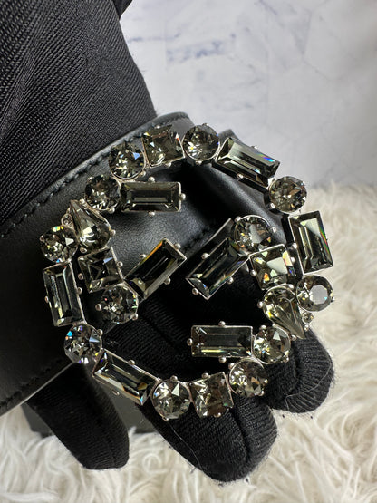 Gucci Crystal Embellished Interlocking G Buckle Belt size 85