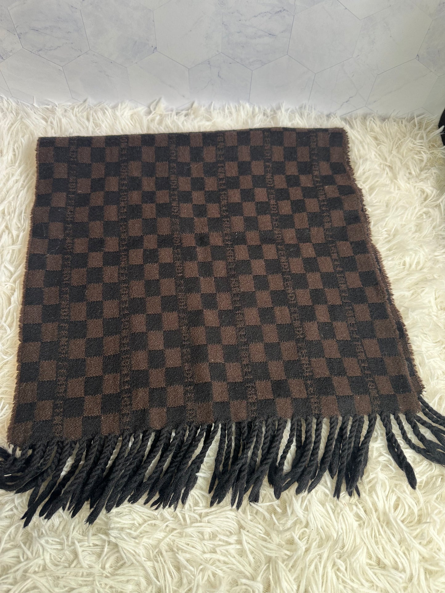 Fendi Logo Wool Scarf
